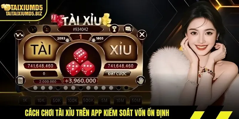 Cách chơi tài xỉu trên app kiểm soát vốn ổn định